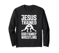 Jesus Trained God Family Wrestling Long Sleeve T-Shirt