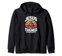 Jesus Trained God Family Wrestling Zip Hoodie