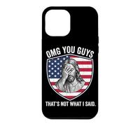 Jesus Tshirt American Flag Christian Patriot Funny Humor Case for iPhone 12 Pro Max