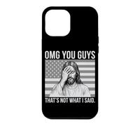 Jesus Tshirt American Flag Christian Patriot Funny Humor Case for iPhone 12 Pro Max