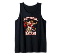 Jesus vs Devil, American Football, Jesus Christ Tank Top