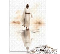 Jesus Walking on Water 1000 Pieces Paper Puzzles for Adults Jigsaw Puzzles Educational Game Challenge Toy 1000pcs (38x26cm)