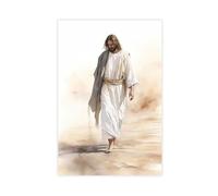 Jesus Walking On Water, Jesus Painting, Jesus Picture, Jesus Art Poster, Christian Wall Art, Christ'S Embrace, Laughing Christ