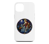 Jesus Walking Upon Water Saving Peter Sacred Mosaic Faith Case for iPhone 13