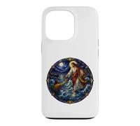 Jesus Walking Upon Water Saving Peter Sacred Mosaic Faith Case for iPhone 13 Pro