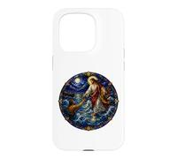 Jesus Walking Upon Water Saving Peter Sacred Mosaic Faith Case for iPhone 15 Pro
