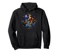 Jesus Walking Upon Water Saving Peter Sacred Mosaic Faith Pullover Hoodie