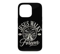 Jesus Walks With Me Forever Christian Faith Matt 28:6 Case for iPhone 13 Pro