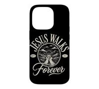 Jesus Walks With Me Forever Christian Faith Matt 28:6 Case for iPhone 14 Pro