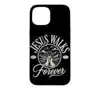 Jesus Walks With Me Forever Christian Faith Matt 28:6 Case for iPhone 15