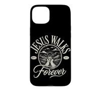 Jesus Walks With Me Forever Christian Faith Matt 28:6 Case for iPhone 15 Plus