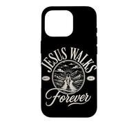 Jesus Walks With Me Forever Christian Faith Matt 28:6 Case for iPhone 16 Pro