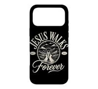 Jesus Walks With Me Forever Christian Faith Matt 28:6 Case for iPhone 17 Pro Max