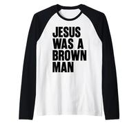 Jesus Was A Brown Man Christian Christ Follower Cute Funny Raglan Baseball Tee
