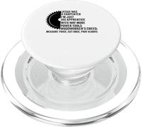 jesus was a carpenter i'm his apprentice Faither Christian PopSockets PopGrip for MagSafe