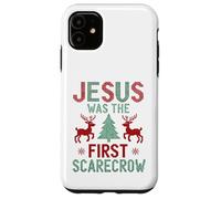 Jesus was The First Scarecrow Funny Ugly Xmas Sweater Style Case for iPhone 11