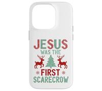 Jesus was The First Scarecrow Funny Ugly Xmas Sweater Style Case for iPhone 14 Pro