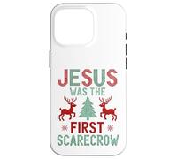 Jesus was The First Scarecrow Funny Ugly Xmas Sweater Style Case for iPhone 16 Pro