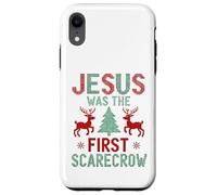 Jesus was The First Scarecrow Funny Ugly Xmas Sweater Style Case for iPhone XR