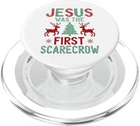 Jesus was The First Scarecrow Funny Ugly Xmas Sweater Style PopSockets PopGrip for MagSafe