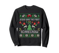Jesus was The First Scarecrow Ugly Christmas Sweater Sweatshirt