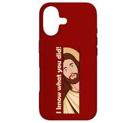 Jesus Watching Peeking I know what you did Christian Meme Case for iPhone 17