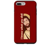 Jesus Watching Peeking I know what you did Christian Meme Case for iPhone 7 Plus/8 Plus
