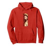 Jesus Watching Peeking I will be telling Dad Christian Meme Pullover Hoodie