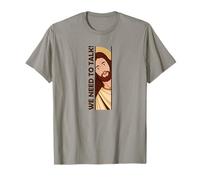 Jesus Watching Peeking Need Talk Christian Humor Funny Meme T-Shirt