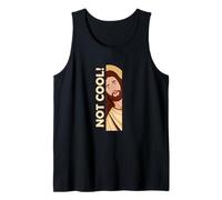 Jesus Watching Peeking Not Cool Christian Humor Funny Meme Tank Top