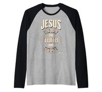Jesus Way Truth and the Life John 14:6 Raglan Baseball Tee
