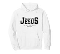 Jesus Way Truth Life John 14:6 Christian Gift Pullover Hoodie
