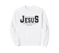 Jesus Way Truth Life John 14:6 Christian Gift Sweatshirt