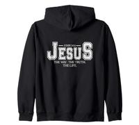Jesus Way Truth Life John 14:6 Christian Gift Zip Hoodie