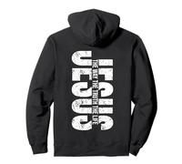 Jesus Way Truth The Life Distressed Evangelism Men Womens Pullover Hoodie