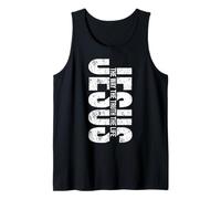 Jesus Way Truth The Life Distressed Evangelism Men Womens Tank Top