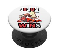 Jesus Wins 1 Corinthians 15 55 Zechariah 14 4 PopSockets Adhesive PopGrip