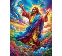 Jesus with Arms Outstretched 1000 Piece Jigsaw Puzzle Mitos Fantástico For Men Educational Decompression Adults Anxiety Memory Care Mothers Valentines Gift Sturdy Paperboard 1000 PCS