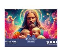 Jesus with Babies 1000 Puzzles Adults Puzzle Kids Age Gifts Puzzle Game Home Decoration Challenging & Brainteasing 38x26cm/1000pcs