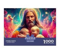 Jesus with BabiesArtisanal Jigsaw Puzzles for Adults Comprising 1000 Precisely-Cut Advanced Challenging Puzzle Game Pieces - A Premium And Satisfying Gift Selection for Adults And Kids Age 12 Years U