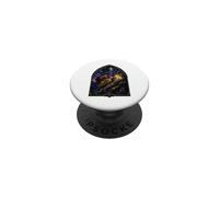 Jesus With Lambs Medieval Gothic Cathedral Mosaic Art Icon PopSockets Adhesive PopGrip