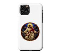 Jesus With Sheep And Wolves Medieval Cathedral Mosaic Art Case for iPhone 11 Pro