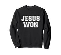 Jesus Won Faith Victory Hope Redemption Christian Sweatshirt
