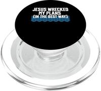 Jesus Wrecked My Plans Baptism Christian PopSockets PopGrip for MagSafe