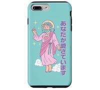 Jesus "You Are Loved" Kawaii Japanese Christian Manga Pastel Case for iPhone 7 Plus/8 Plus