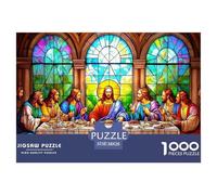 JesusAndDisciplesMealScene Smooth Surface Pieces Great for Improving Patience, Focus And Cognitive Ability in Spare Time 38x26cm/1000pcs