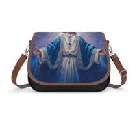 Jesusman Christians Women's Crossbody Bag Fashion Shoulder Handbags Message Tote Bag with Adjustable Strap