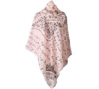 Jesus's Names Prayer Scarf - Large, Lightweight Prayerfully Made Bible Verse Shawl 33x70", 75 languages, 84 Titles for Christ, Pink Blush, Large