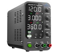 Jesverty DC Power Supply Variable, 0-120V 0-3A Switching Bench Power Supply with 20W USB & Type-C Quick-Charge, Encoder Corase & Fine Adjustment Knob, Output Switch, 4-Digit LED Display - SPS-12003V