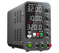 Jesverty Variable DC Adapter 0-32V 0-10A Switching Power Supply with USB 20W and Type-C Fast Charge Corase Encoder and Fine Adjustment Knob